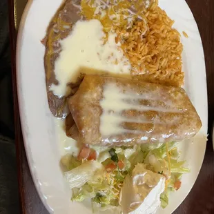 Chimichanga lunch