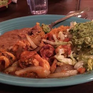 Camarones Diablo with guacamole.
