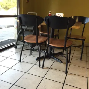 This is what the seating area looks like.