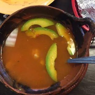 Vuelve a la vida: seafood soup. Yum!