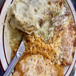 Burrito, enchilada and relleno