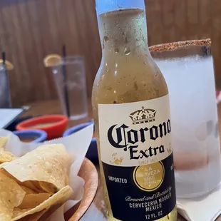 a bottle of corona extra