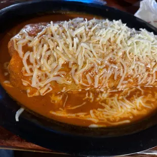 Breakfast wet burrito