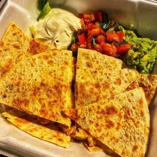 Chicken &amp; Cheese Quesadilla