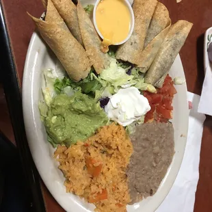 Beef flautas... minus one!