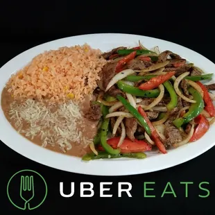 Fajitas de res.