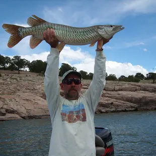TJ Trout and his Tiger Musky