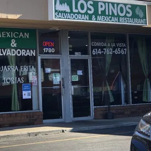 the front of a mexican restaurant