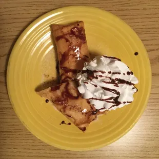 CHIMI-CHEESECAKE WITH ICE CREAM
