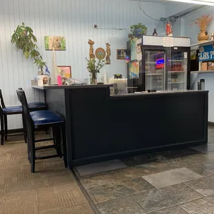 the front desk of a restaurant