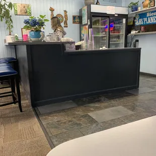 Bar table now sits here - customers can still sit at the table for a drink if they like without having to order food.