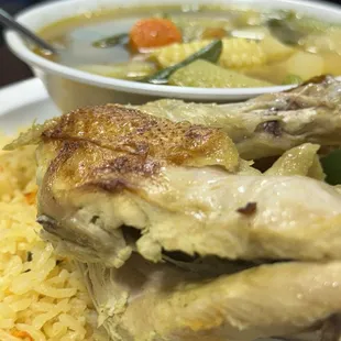 Sopa de gallina India.  DELICIOSO