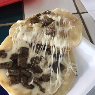 Inside Caramelo with steak