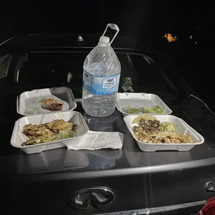 Tacos and Mulitas on Saturday night after Death Valley