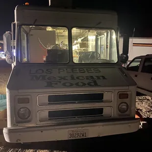 a food truck parked in a parking lot