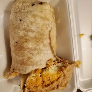 Bean &amp; rice burrito