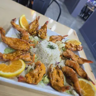 Camarones zarandeados