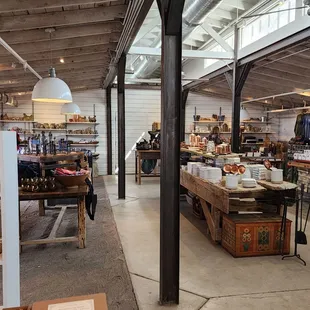 the inside of the shop