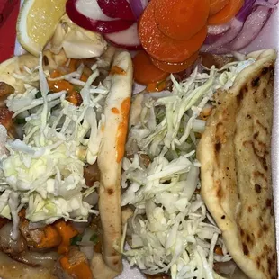 Chicken Chalupas with their chipotle sauce