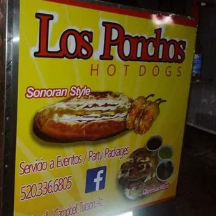 a sign for the restaurant