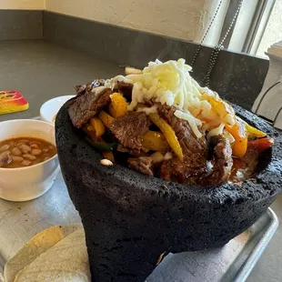 Beef Fajita Molcajete