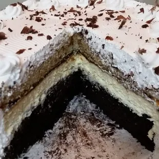 Three layers of deliciousness.