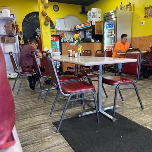 the interior of a mexican restaurant