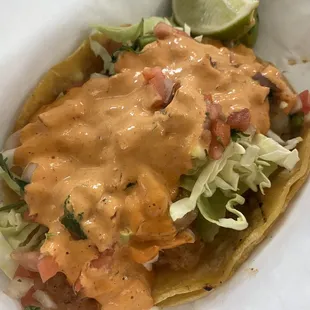 Shrimp taco so good!