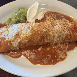 ‍Wet Carne Asada Fajita Burrito, this baby is big and a fantastic flavor