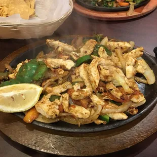 chicken fajitas