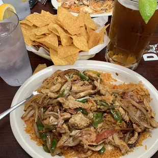 Chicken, Rice, Veggies and Cheese Dip!