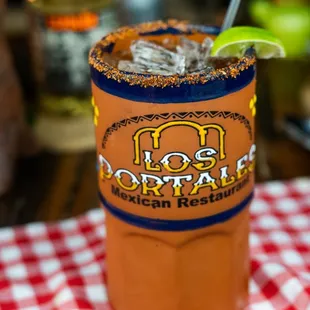 a close up of a drink