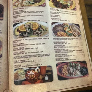 the menu