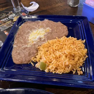 Side of rice and beans