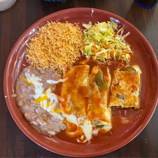 Triple combo meal (3 chili rellenos)