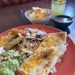 Fiesta platter and a house margarita