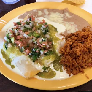 Enchiladas suizas (chicken)