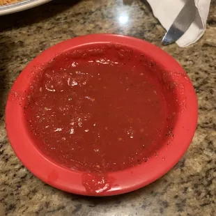 Salsa. You can see for yourself it's got no seasoning or spices in it.