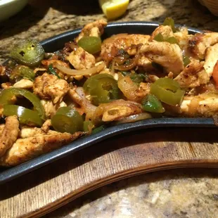Chicken fajitas