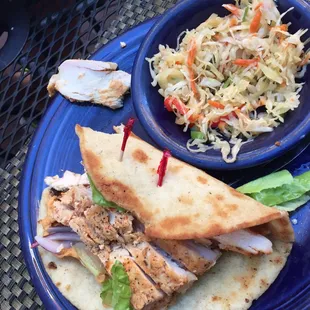 Mexican gyro + southwest cole slaw