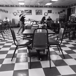 Not a busy place in the morning, and not too far off Highway 90 if you want to grab some breakfast tacos to go.