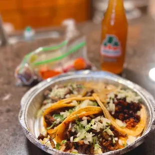 a plate of food on a counter