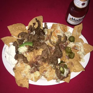 Nachos de asada