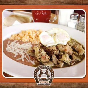 chile verde with eggs