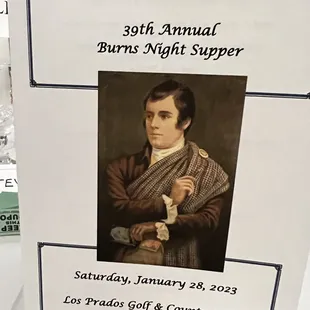 A program of the evening.