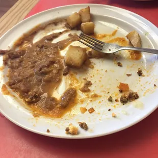 Migas a la mexicana/ chorizo