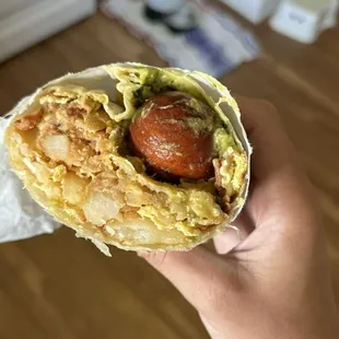 Avocado Pit in Gringo Breakfast Burritos!!
