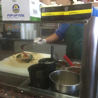 The DR CARLOS Famous Vegeterian Burrito