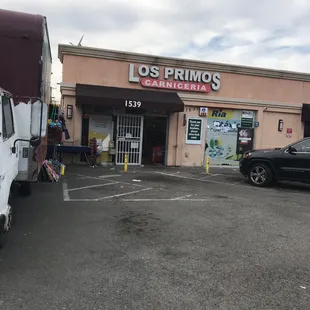 the front of the store