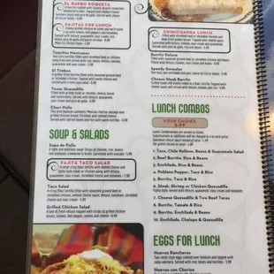Menu back